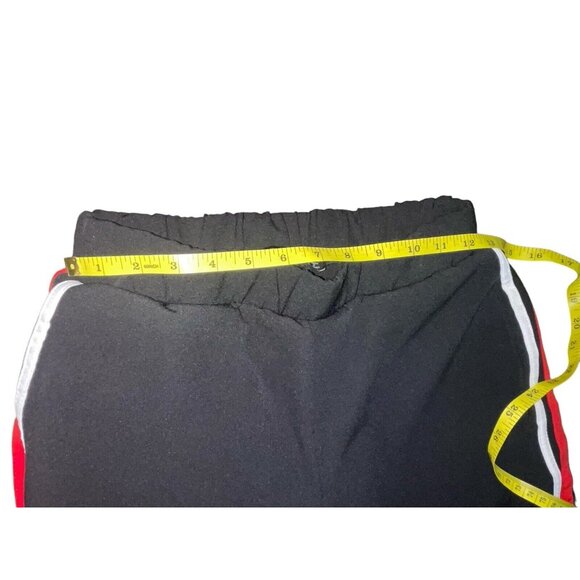 ZARA BASIC Women's Size Small Black Jogger Pants with Red White Side Stripes - Picture 4 of 8
